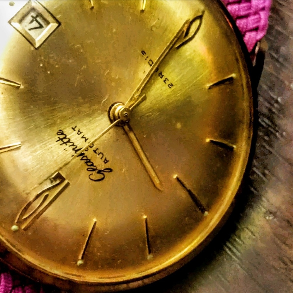 Vintage Glashutte Rose Gold Date 37mm Unisex Auto